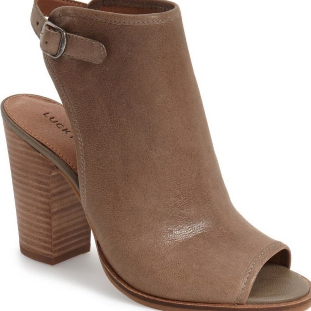 Lucky Brand Lisza Open toe bootie, 8M
